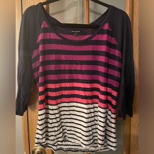 Express striped/baseball shirt